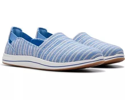 Туфли на плоской подошве Clarks Breeze Step II, цвет Blue Interest Textile