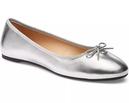 Туфли на плоской подошве COACH Abigail Flat, серебряный