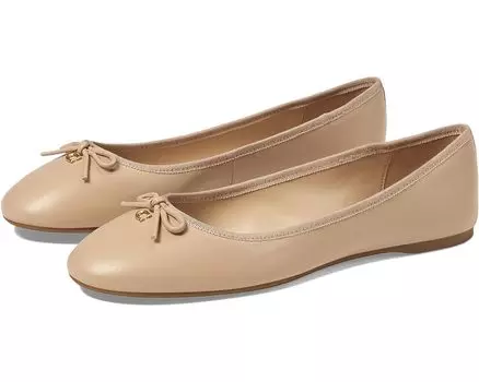 Туфли на плоской подошве COACH Abigail Leather Ballet Flat, цвет Beechwood