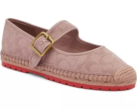 Туфли на плоской подошве COACH Courtney Signature C Canvas Espadrille, цвет Light Rose