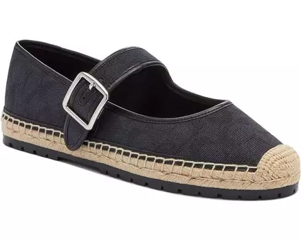 Туфли на плоской подошве COACH Courtney Signature C Canvas Espadrille, черный
