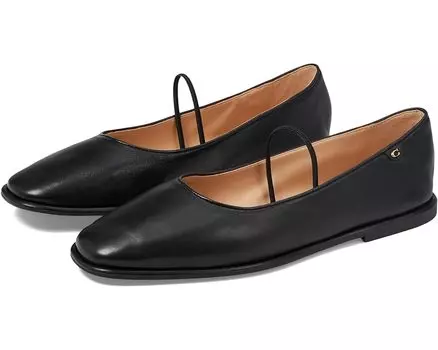 Туфли на плоской подошве COACH Emilia Mary Jane, черный