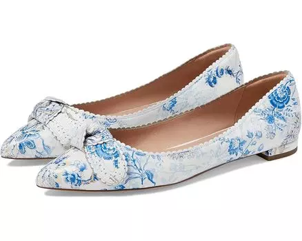 Туфли на плоской подошве Cole Haan Bellport Bow Skimmer, цвет Peacock Print Leather