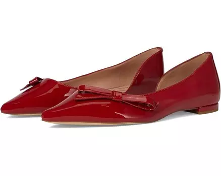 Туфли на плоской подошве Cole Haan Noella Bow Skimmer, цвет Rio Red Patent Leather