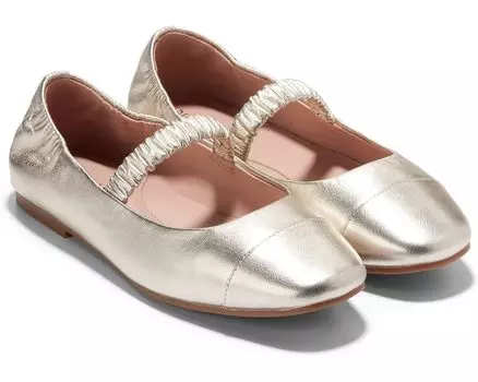 Туфли на плоской подошве Cole Haan Yvette Ballet Flats, цвет Soft Gold Leather