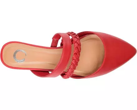 Туфли на плоской подошве Comfort Foam Olivea Mule Journee Collection, красный