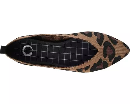 Туфли на плоской подошве Comfort Foam Tayleen Flat Journee Collection, леопард