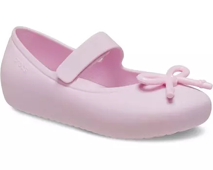 Туфли на плоской подошве Crocs Kids Brooklyn Ballet Flats, цвет Ballerina Pink