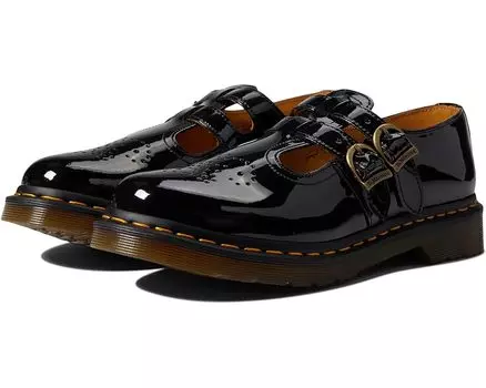 Туфли на плоской подошве Dr. Martens 8065 Mary Jane, цвет Black Patent Lamper