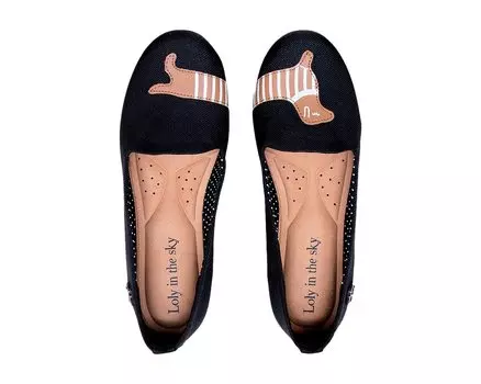 Туфли на плоской подошве Evita Loly In The Sky, черный