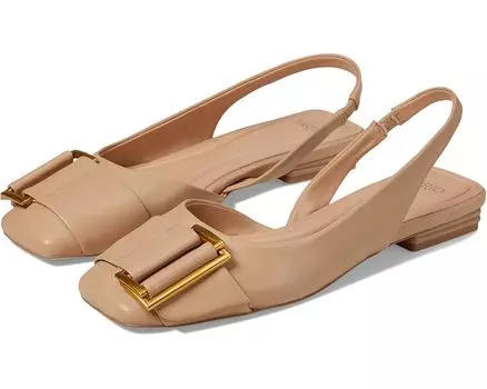 Туфли на плоской подошве Franco Sarto Tracy Sling Slingback Flats, цвет Nude Beige Leather