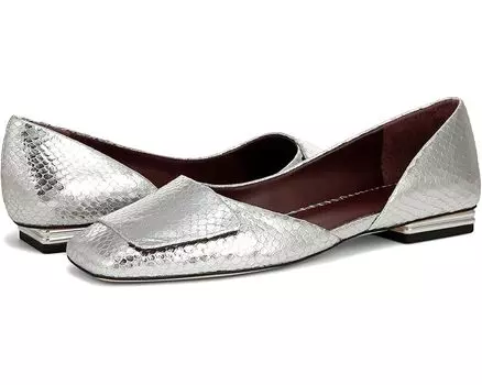 Туфли на плоской подошве Franco Sarto Tracy Skimmers, цвет Silver Snake Print Leather