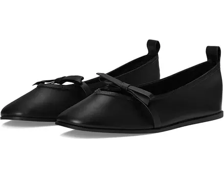 Туфли на плоской подошве Free People Mania Bow Flats, черный
