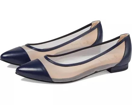 Туфли на плоской подошве French Sole Mallory, цвет Navy Napa-Mesh