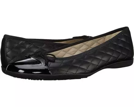 Туфли на плоской подошве French Sole PassportR Flat, цвет Black Patent/Black Leather