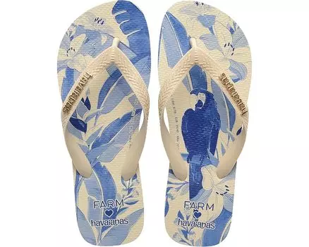 Туфли на плоской подошве Havaianas Farm Rio Colorido Natureza, бежевый