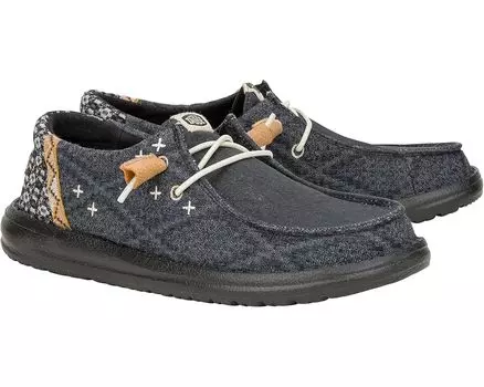 Туфли на плоской подошве Hey Dude Wendy Crafted Boho, черный