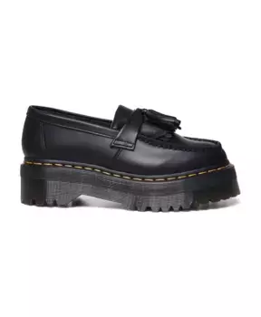 Туфли на плоской подошве из 98% хлопка Dr. Martens, черный