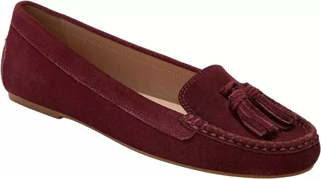 Туфли на плоской подошве Jack Rogers Melnick Tassel Moc - Suede, цвет Bordeaux