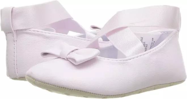 Туфли на плоской подошве Janie and Jack Cross Strap Ballet Flat, розовый