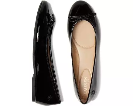 Туфли на плоской подошве LAUREN Ralph Lauren Jayna Ballet Flat, черный