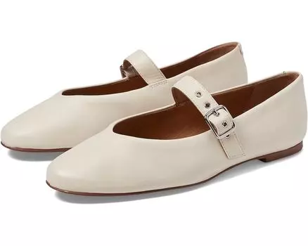 Туфли на плоской подошве Madewell Madewell hera grommet mary jane flat, экрю