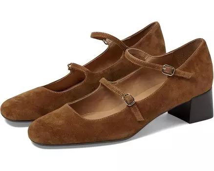 Туфли на плоской подошве Madewell Nettie Mary Jane Suede, цвет Glazed Walnut