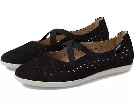 Туфли на плоской подошве Mephisto Karla Perf, цвет Black Nubuck