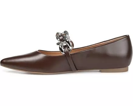 Туфли на плоской подошве Metinaa Flat Journee Collection, коричневый