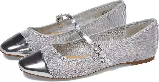 Туфли на плоской подошве MICHAEL Michael Kors Mae Flex Ballet, серебряный