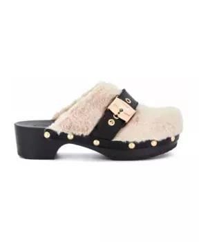 Туфли на плоской подошве на деревянной подошве Scholl, бежевый