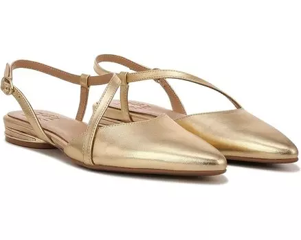 Туфли на плоской подошве Naturalizer Hawaii Pointed Toe Slingback Flats, золотой