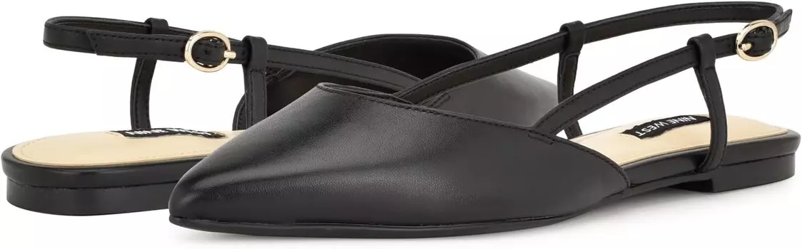 Туфли на плоской подошве Nine West Bircah, цвет Black Leather