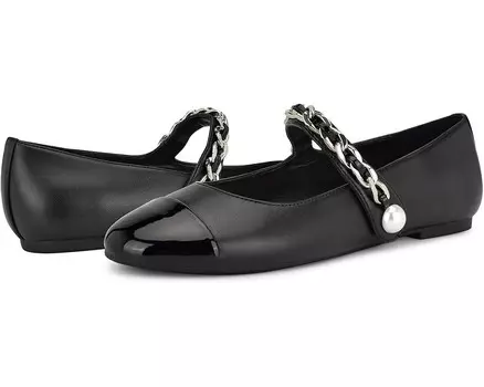 Туфли на плоской подошве Nine West Platy, черный мульти