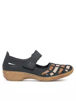 Туфли на плоской подошве Rieker 41369-14, темно-синий