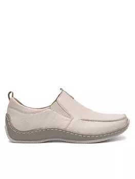 Туфли на плоской подошве Rieker L1779-60, экрю