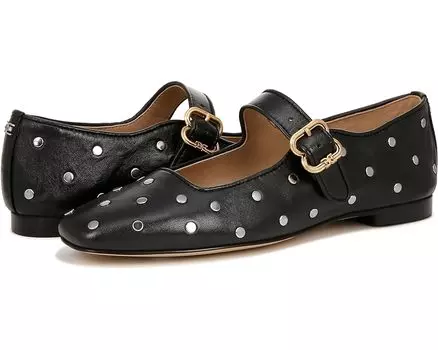 Туфли на плоской подошве Sam Edelman Michaela Stud, цвет Black Leather