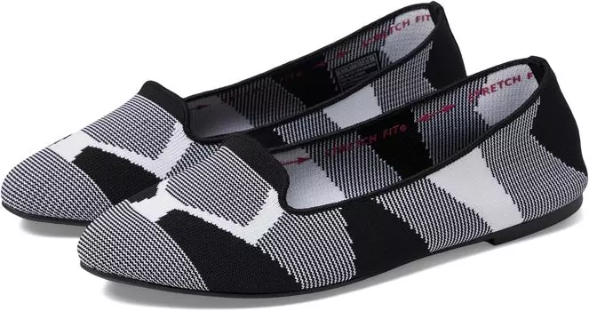 Туфли на плоской подошве SKECHERS Cleo Sherlock, черный/белый