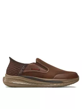 Туфли на плоской подошве Skechers Slade 205237, коричневый