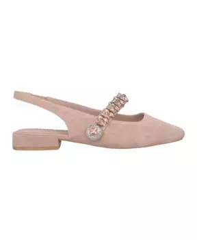 Туфли на плоской подошве со стразами Alma En Pena, розовый