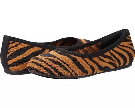 Туфли на плоской подошве SoftWalk Sonora, цвет Black/Saddle Tiger