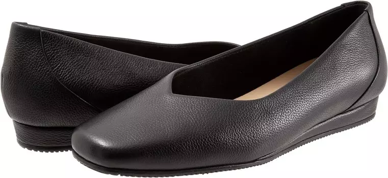 Туфли на плоской подошве SoftWalk Vellore, цвет Black Tumbled