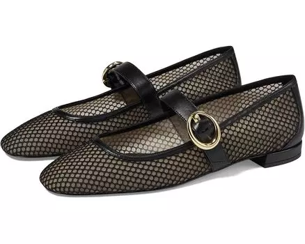 Туфли на плоской подошве Stuart Weitzman Arabella Mary Jane, черный