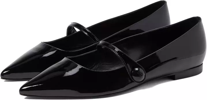 Туфли на плоской подошве Stuart Weitzman SW Mary Jane Flat, черный