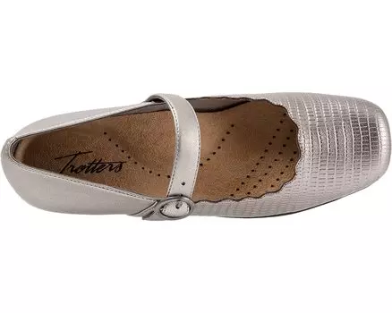 Туфли на плоской подошве Sugar Trotters, олово