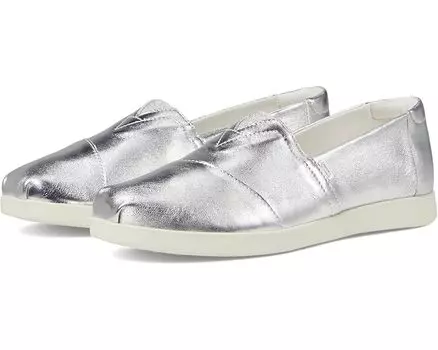 Туфли на плоской подошве TOMS Alpargata Plus, серебряный