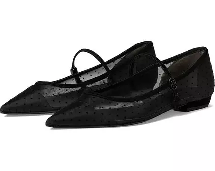 Туфли на плоской подошве Tory Burch Double T-Buckle Mary Jane, цвет Nero