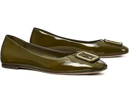Туфли на плоской подошве Tory Burch Georgia Ballet, цвет Leccio