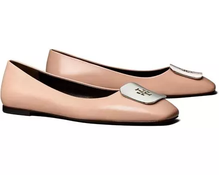 Туфли на плоской подошве Tory Burch Georgia Ballet, цвет Pink Brick