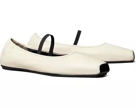 Туфли на плоской подошве Tory Burch Mary Jane Ballet, цвет New Ivory/Perfect Black